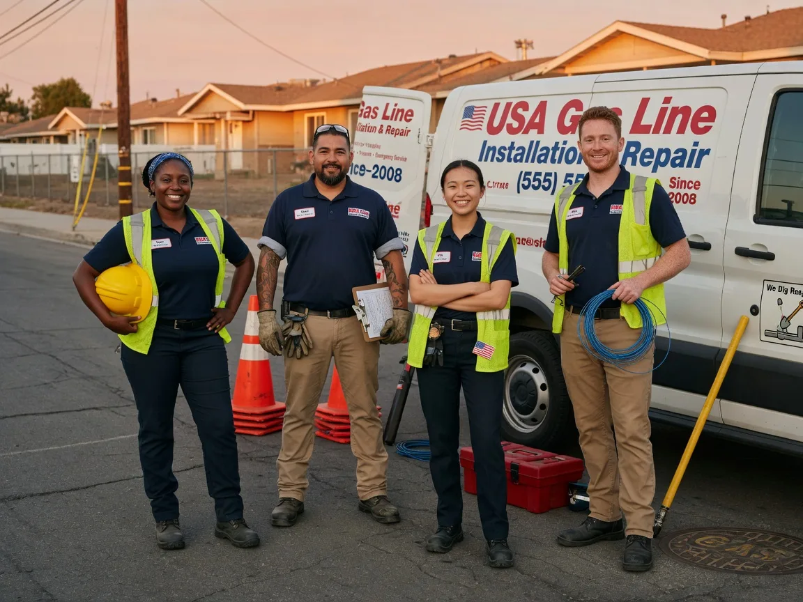 Gas Line Installation company in Wishon, CA